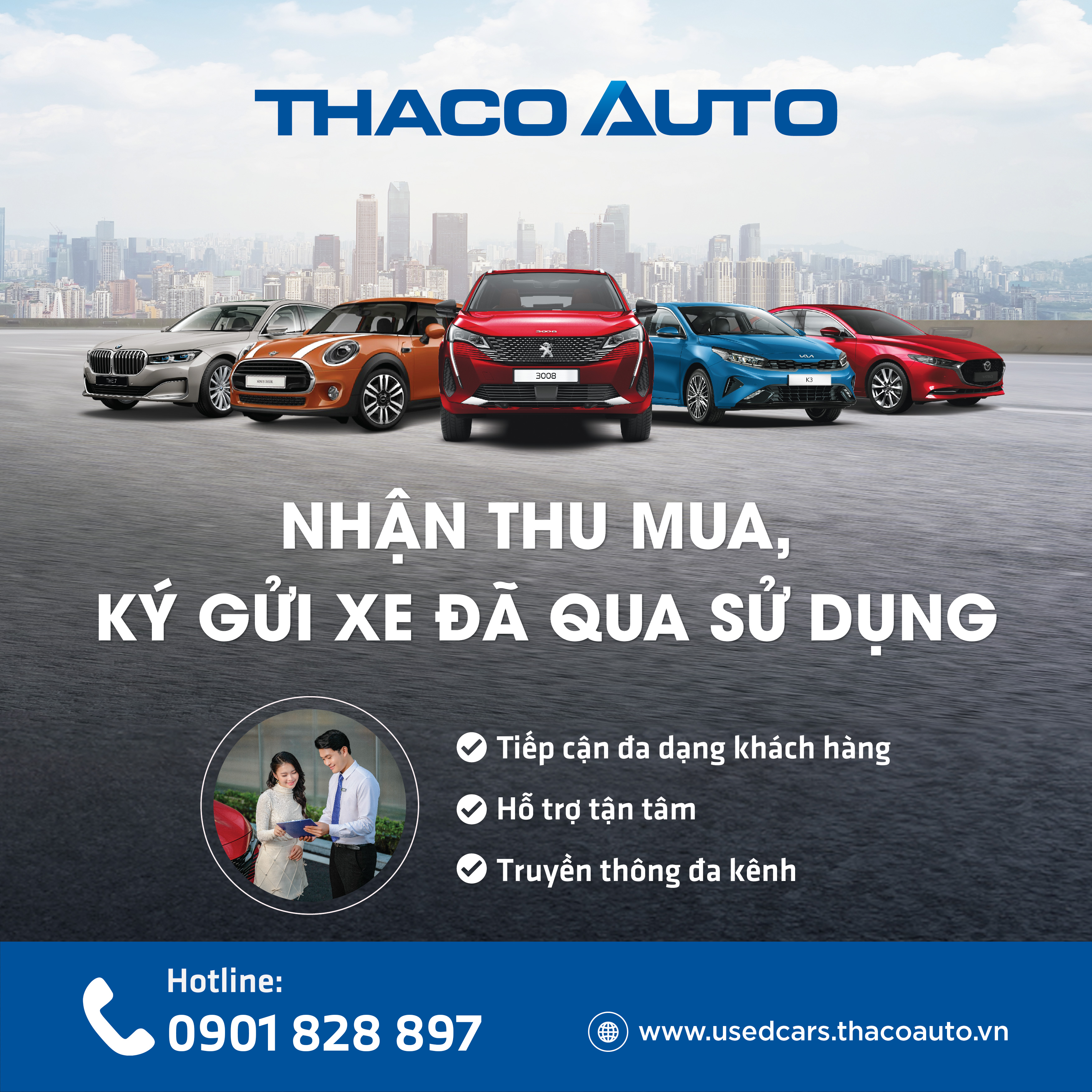 THACO AUTO NINH BÌNH thu mua xe đã qua sử dụng giá cao, nhanh chóng, bảo mật